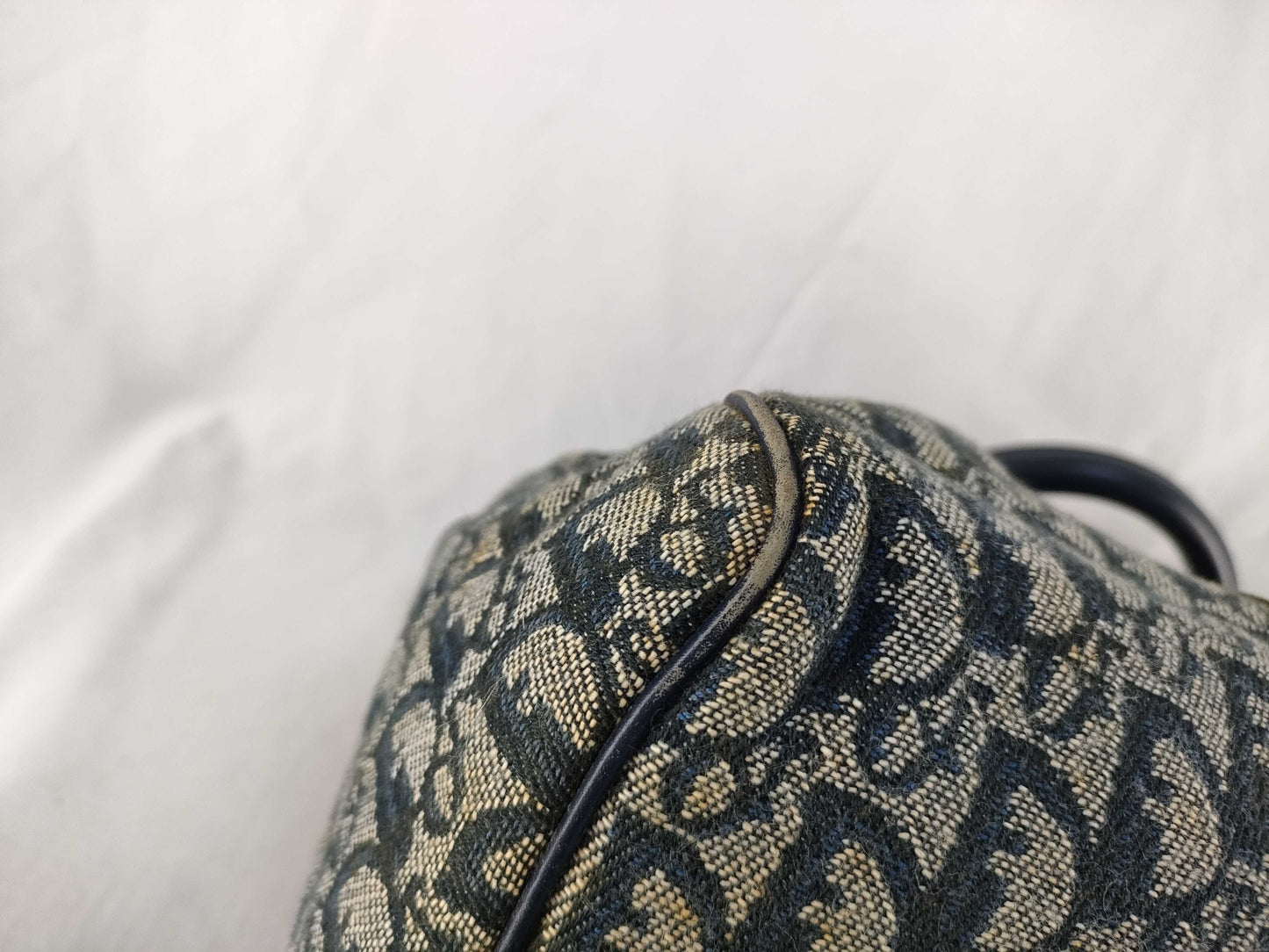 Dior Trotter Christian Dior Trotter Handbag Boston Bag Blue Handbag