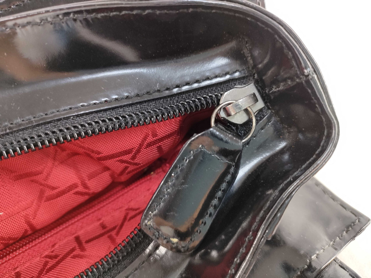 Dior Christian Dior Black Cannage Nylon Handbag