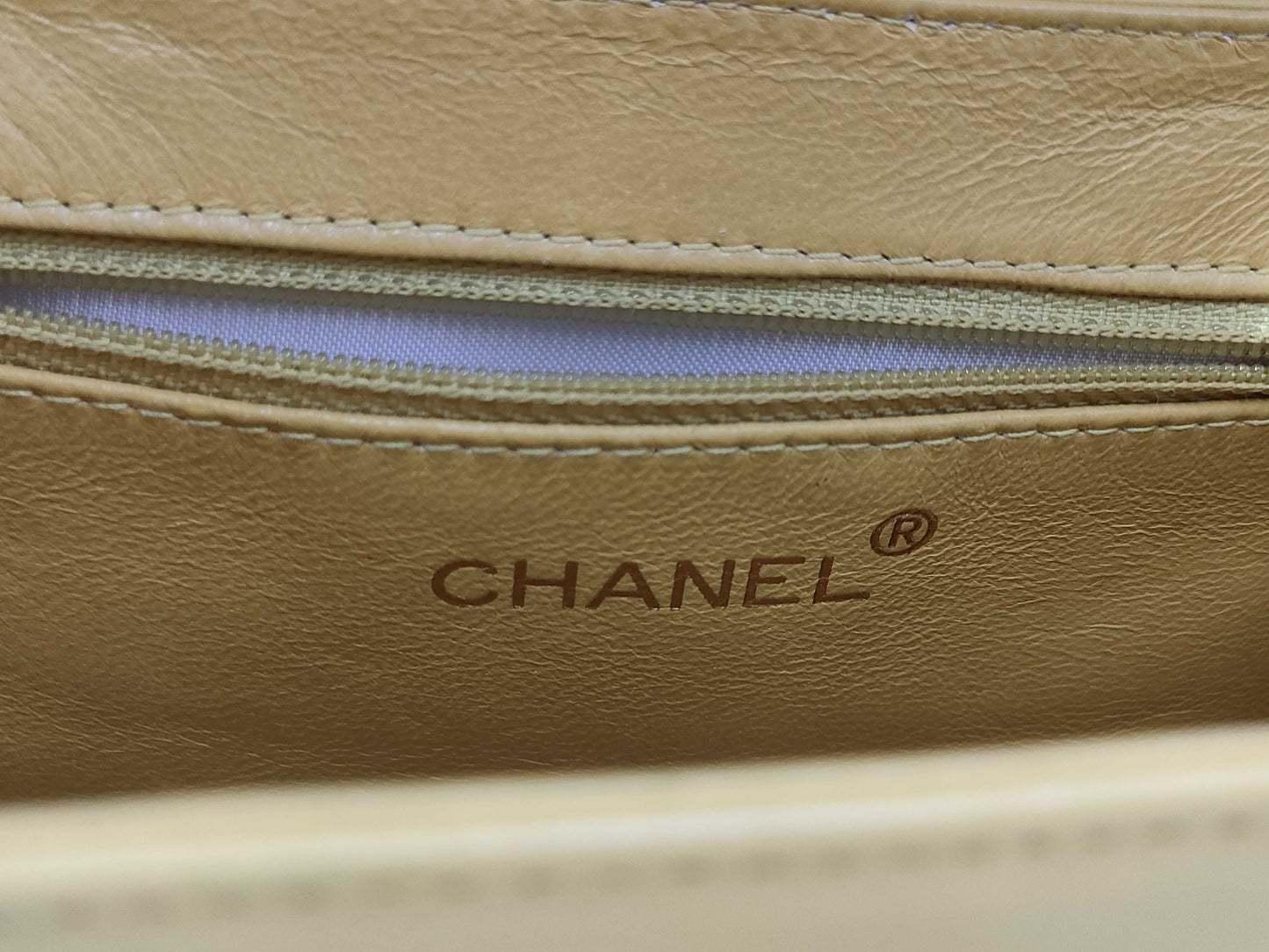 CHANEL Top Handle Lambskin Handbag with Turn Lock, Yellow