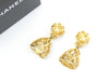 CHANEL Coco Mark Swing Bell Birdcage Earrings