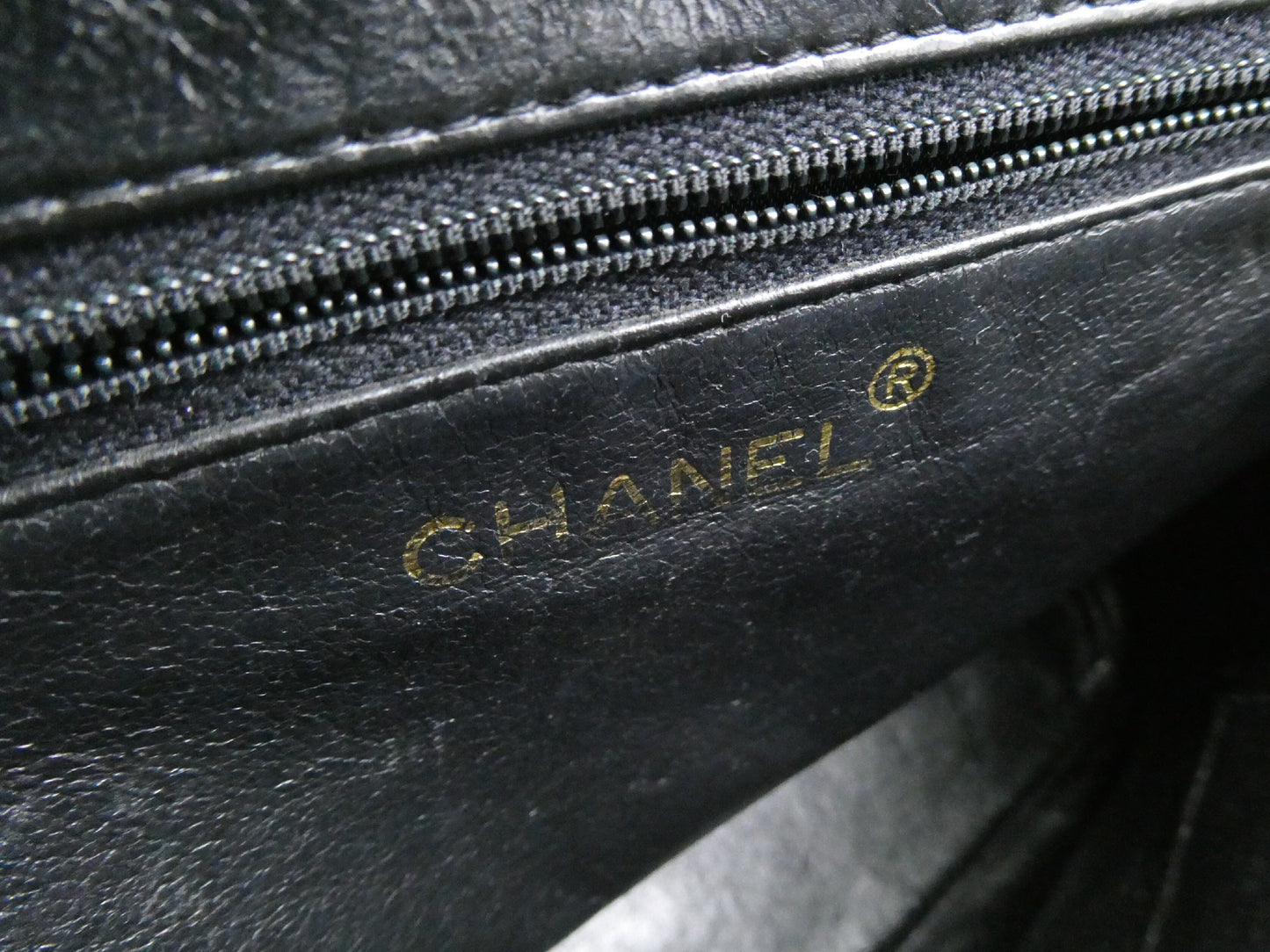 CHANEL V-Stitch Coco Mark Caviar Leather Fringe Tote Bag
