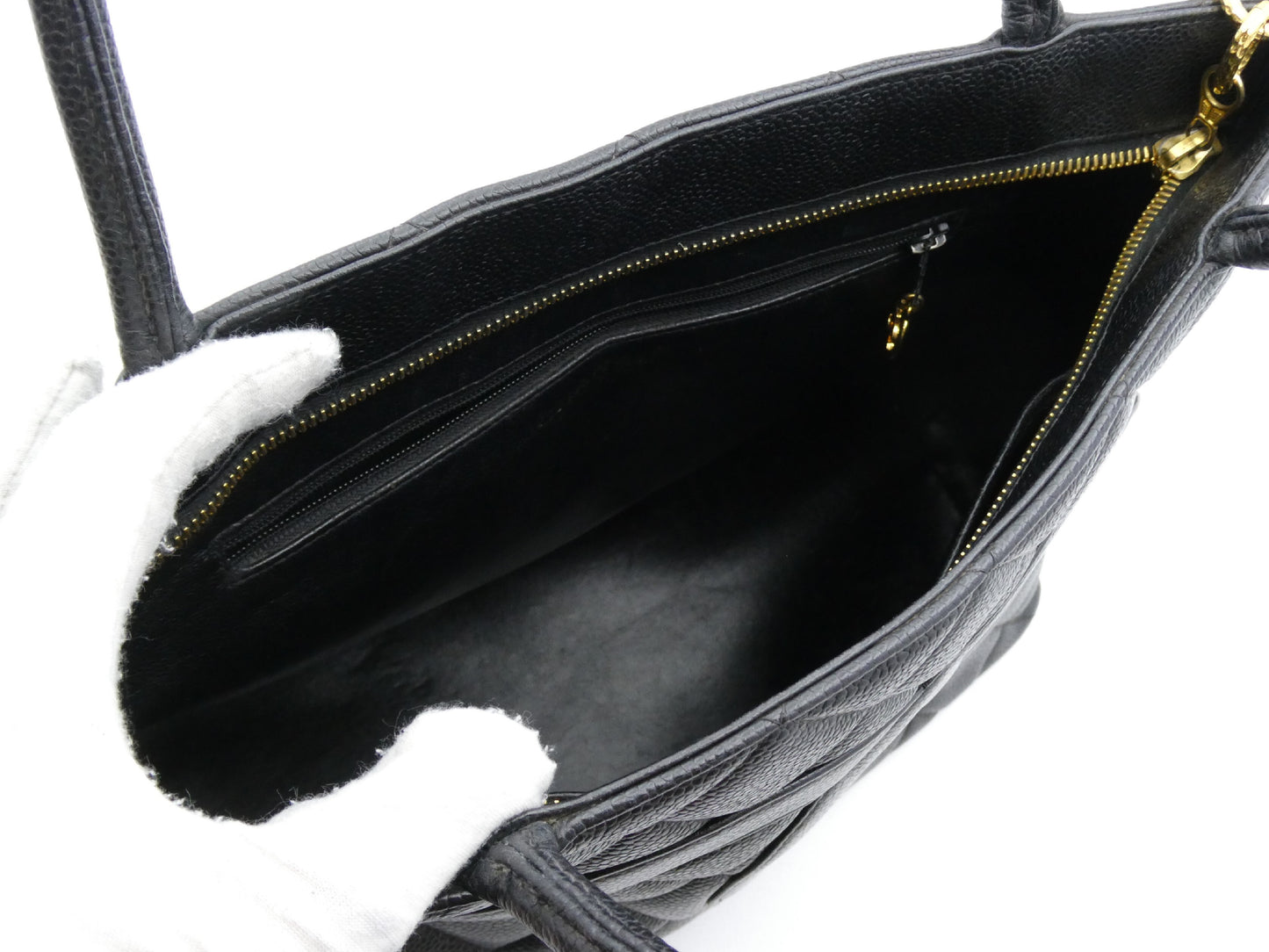 CHANEL Reissue Tote Bag Caviar Skin Coco Mark