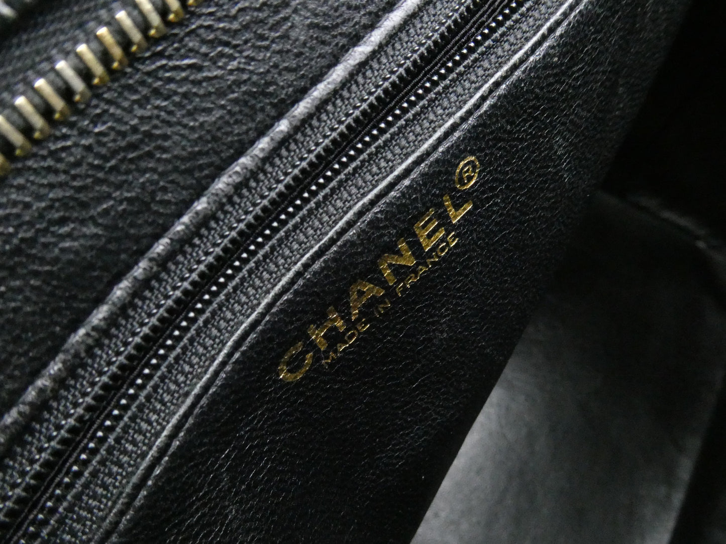 CHANEL Reissue Tote Bag Caviar Skin Coco Mark