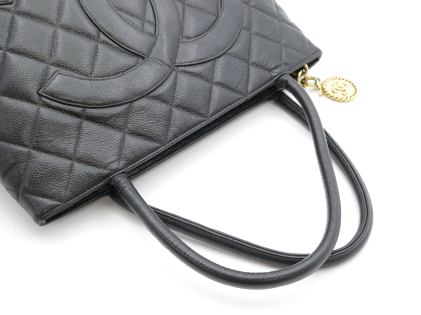 CHANEL Reissue Tote Bag Caviar Skin Coco Mark