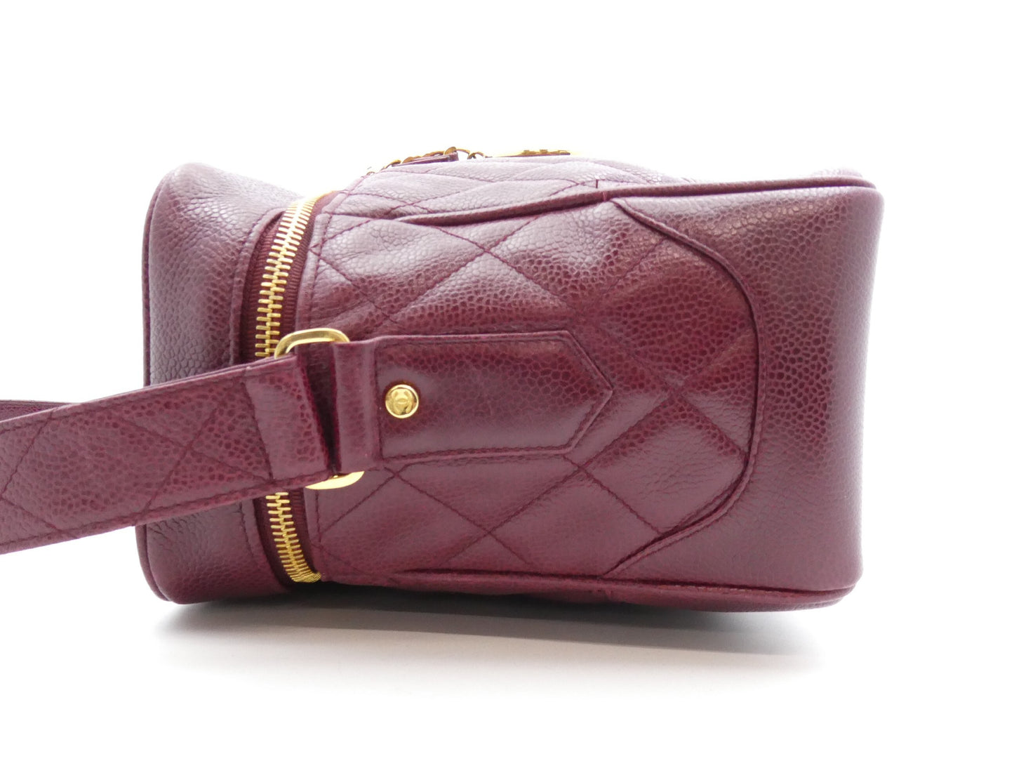 CHANEL Matelasse Caviar Skin Coco Mark Chain Shoulder Bag