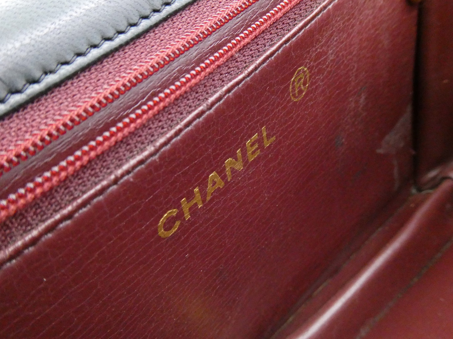 CHANEL Matelasse Coco Mark Lambskin Chain Shoulder Bag