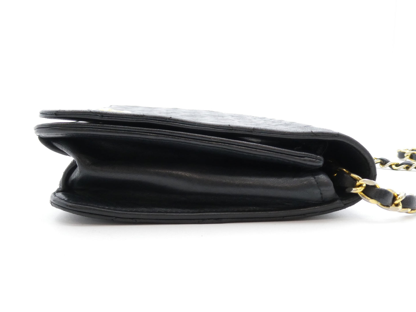 CHANEL Matelasse Coco Mark Lambskin Chain Shoulder Bag