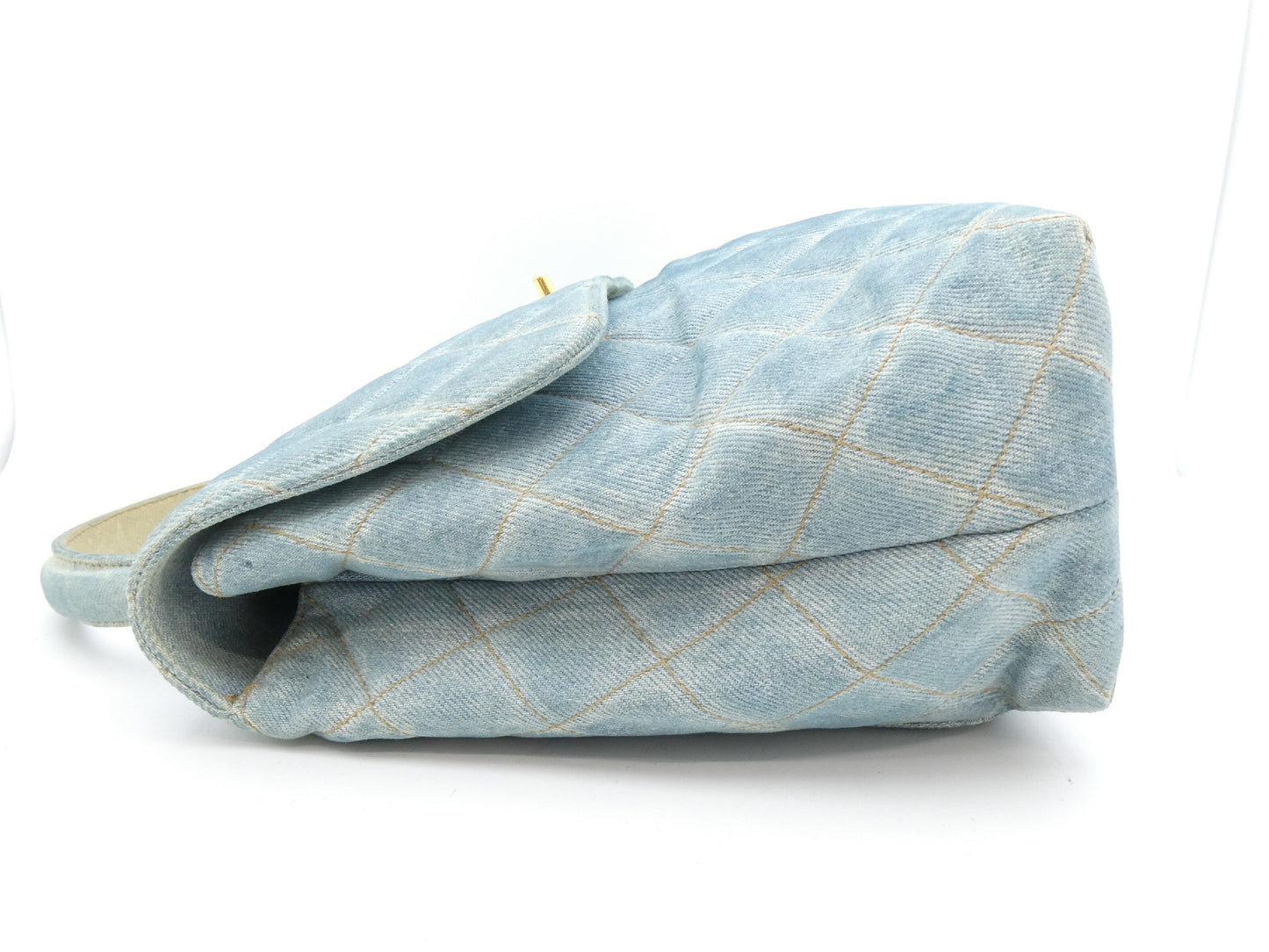 CHANEL Matelasse Denim Coco Mark Handbag