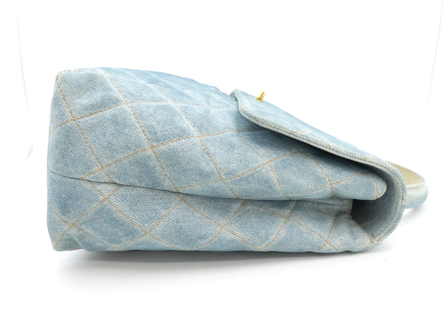 CHANEL Matelasse Denim Coco Mark Handbag