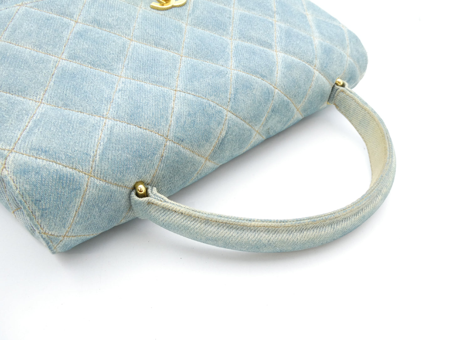 CHANEL Matelasse Denim Coco Mark Handbag