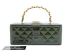 CHANEL Matelasse Enamel Coco Mark Chain Vanity Bag