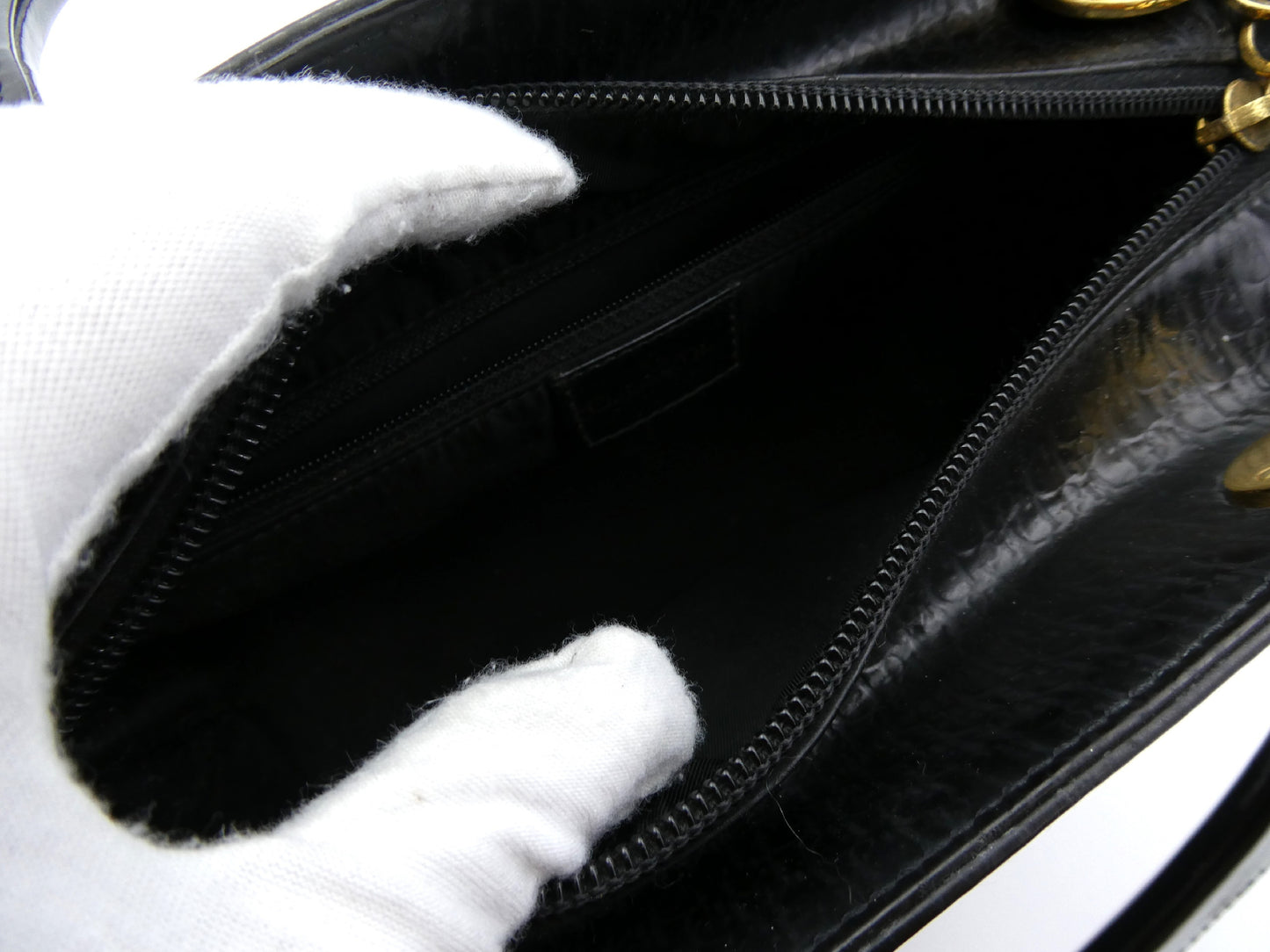 Dior Lady Dior Trotter Enamel Handbag