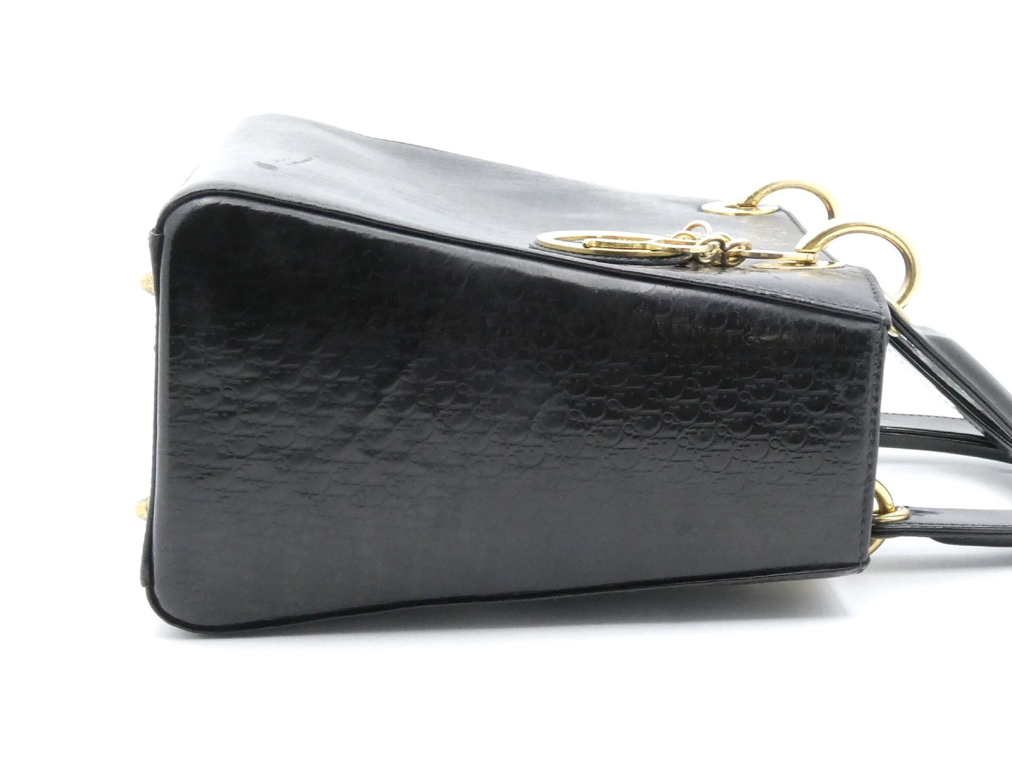 Dior Lady Dior Trotter Enamel Handbag