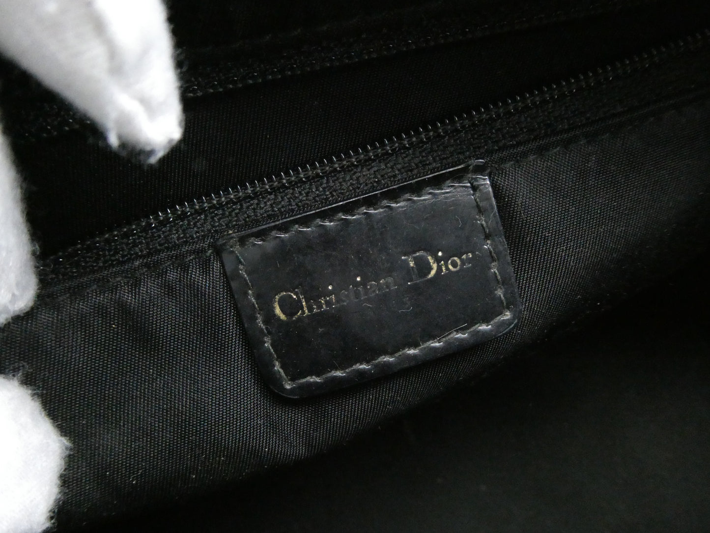 Dior Lady Dior Trotter Enamel Handbag