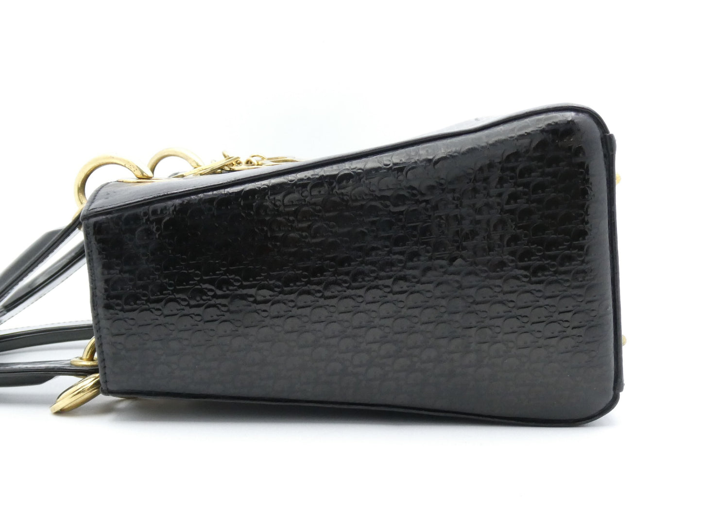 Dior Lady Dior Trotter Enamel Handbag