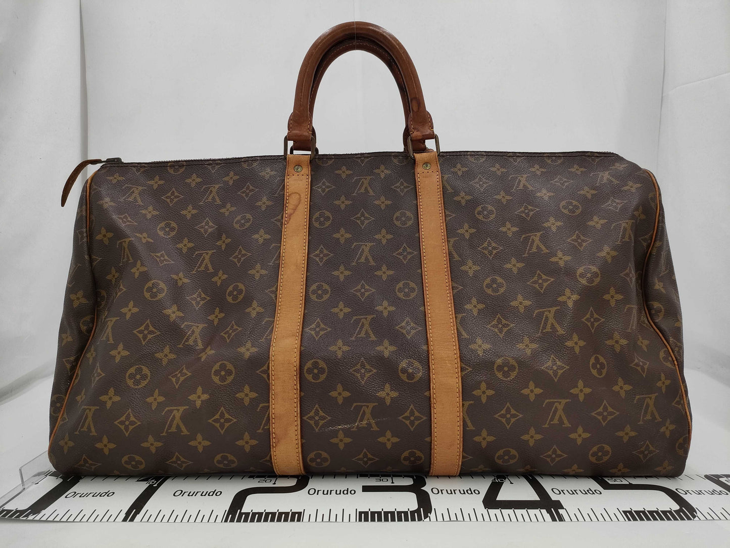 LOUIS VUITTON Monogram Keepall 55 Boston Bag