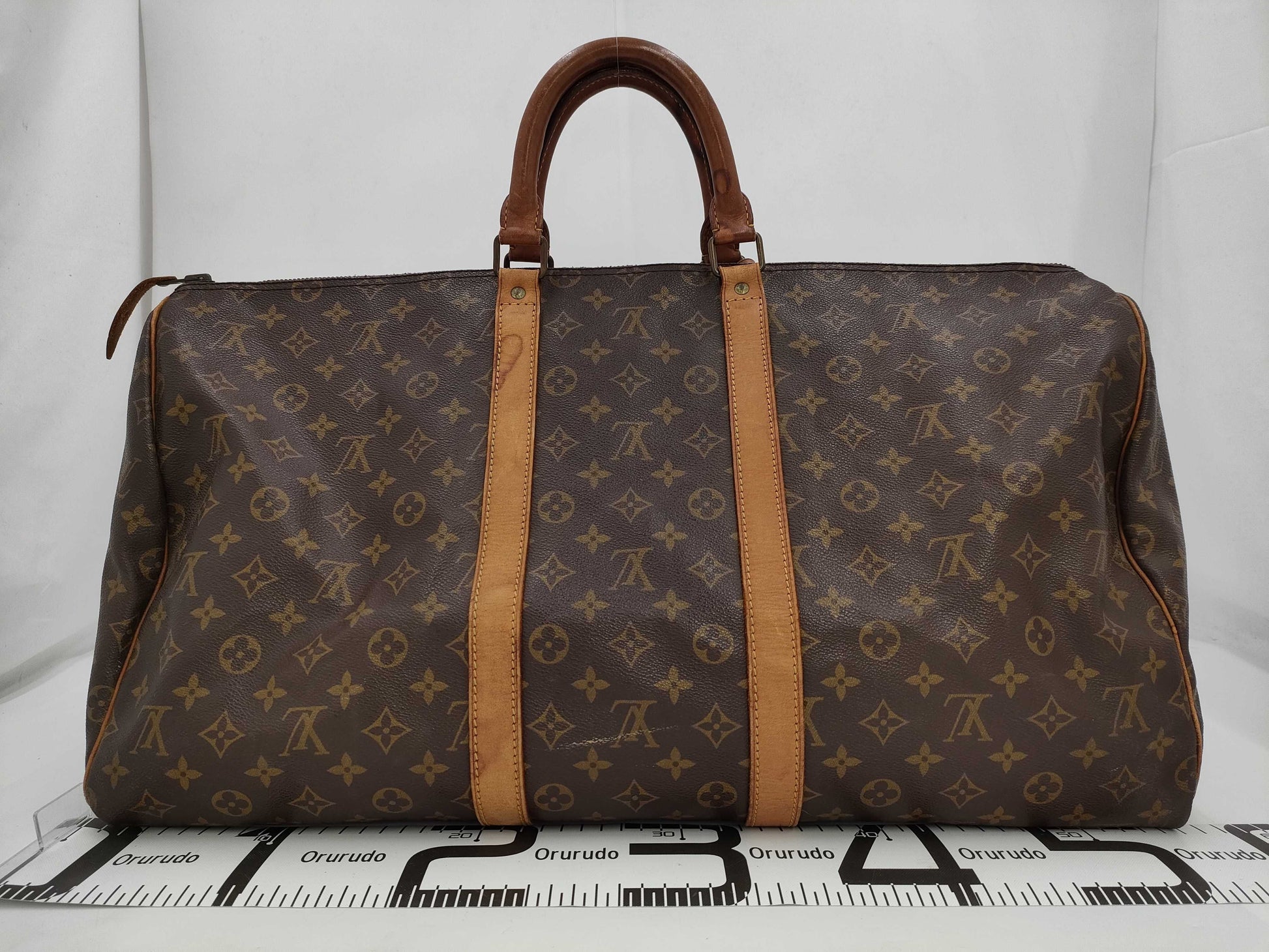 LOUIS VUITTON Monogram Keepall 55 Boston Bag