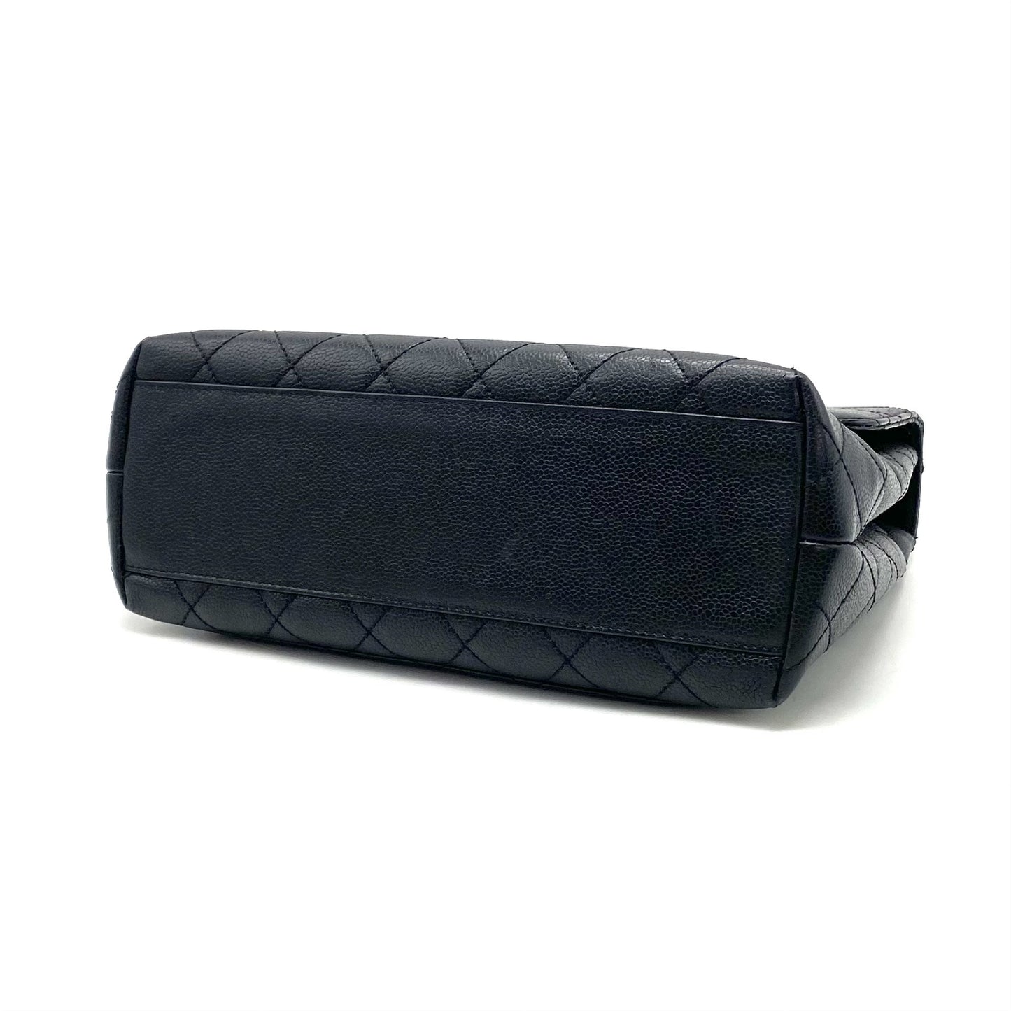 CHANEL CHANEL Matelasse Turnlock Coco Mark Caviar Skin Handbag
