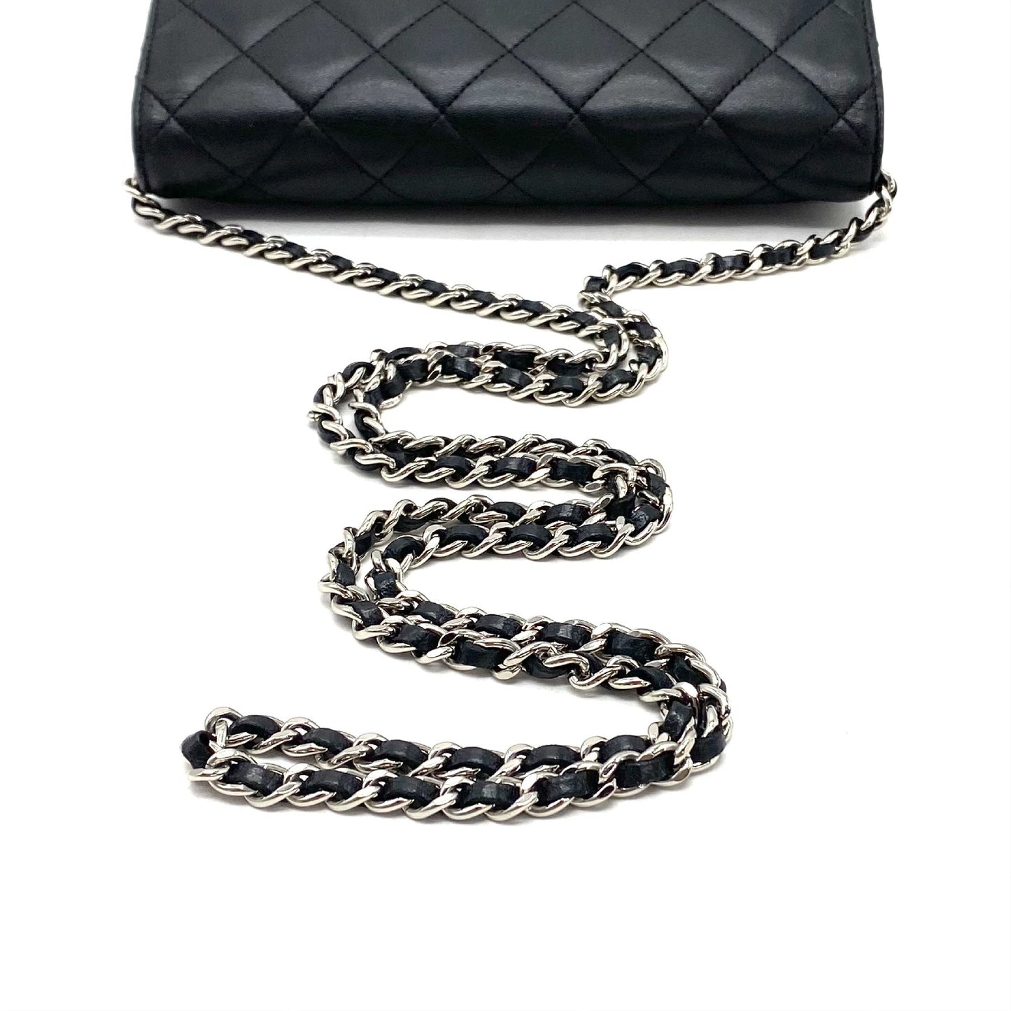 CHANEL CHANEL Matelasse Coco Mark Lambskin Chain Wallet Shoulder Bag