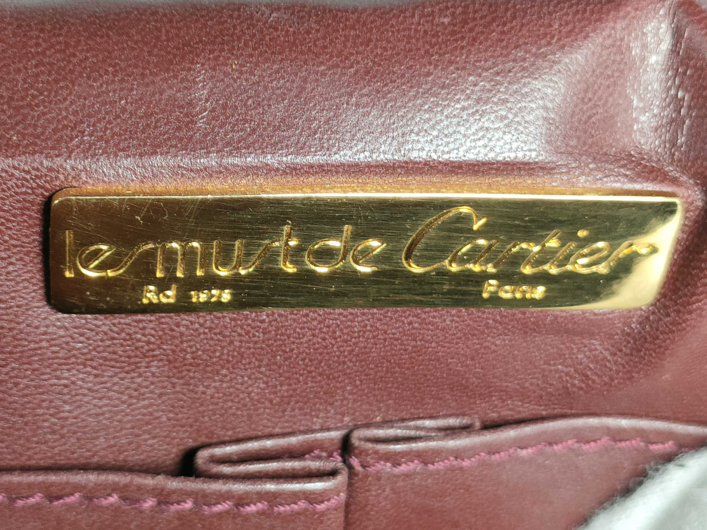Cartier Must Cartier Must Line Shoulder Bag Red Bordeaux W24cm Shoulder Bag