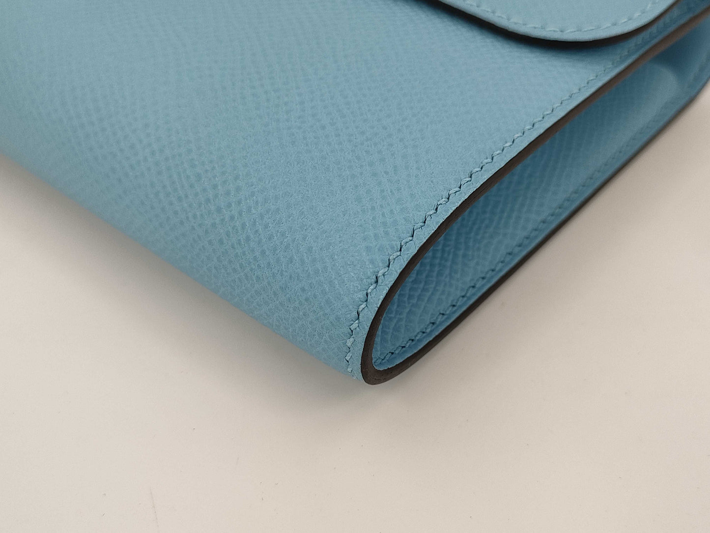 HERMES Constance TOGO W Stamp Celeste Shoulder Bag