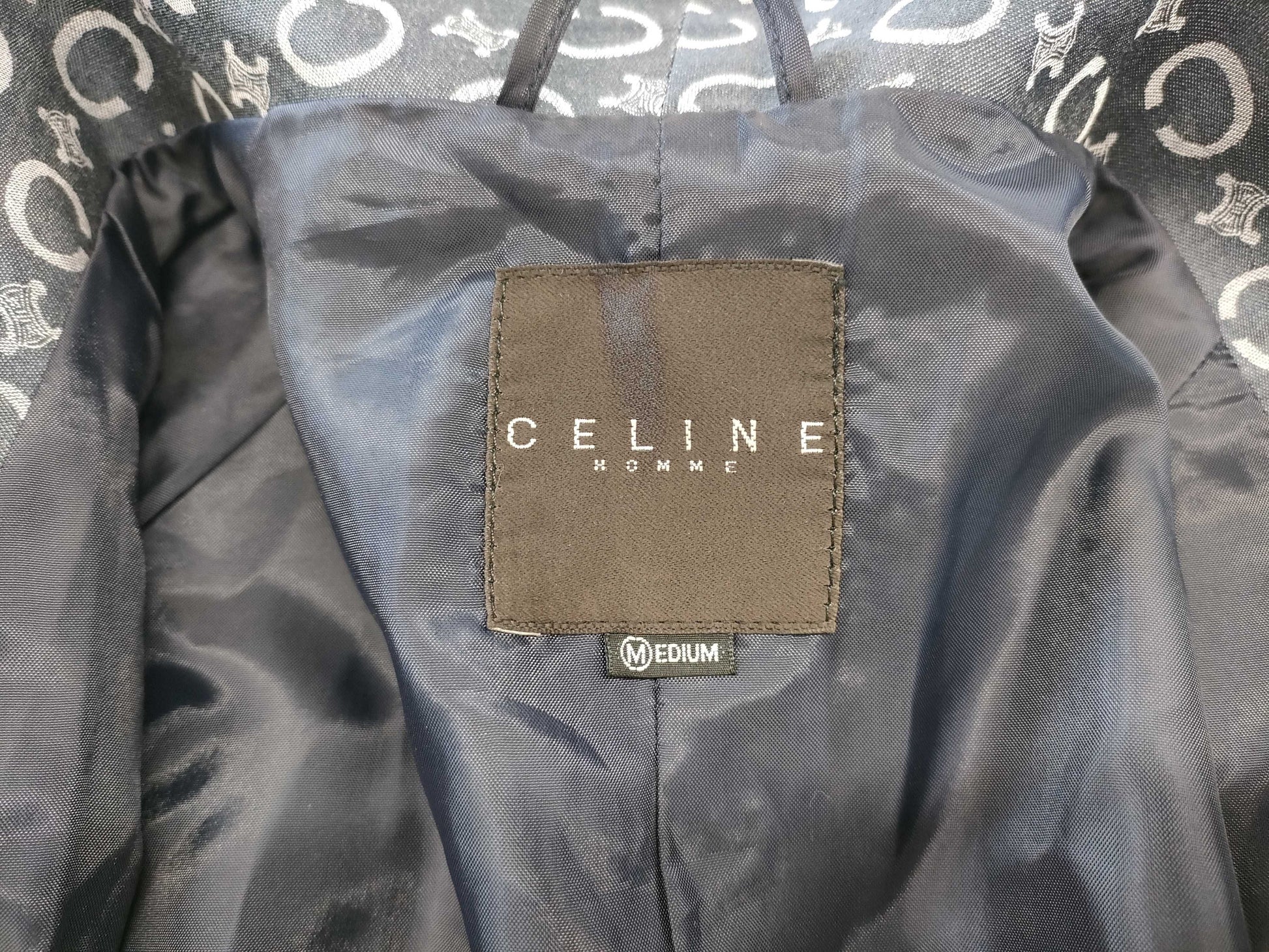 CELINE Macadam Belted Coat, Medium Shirt