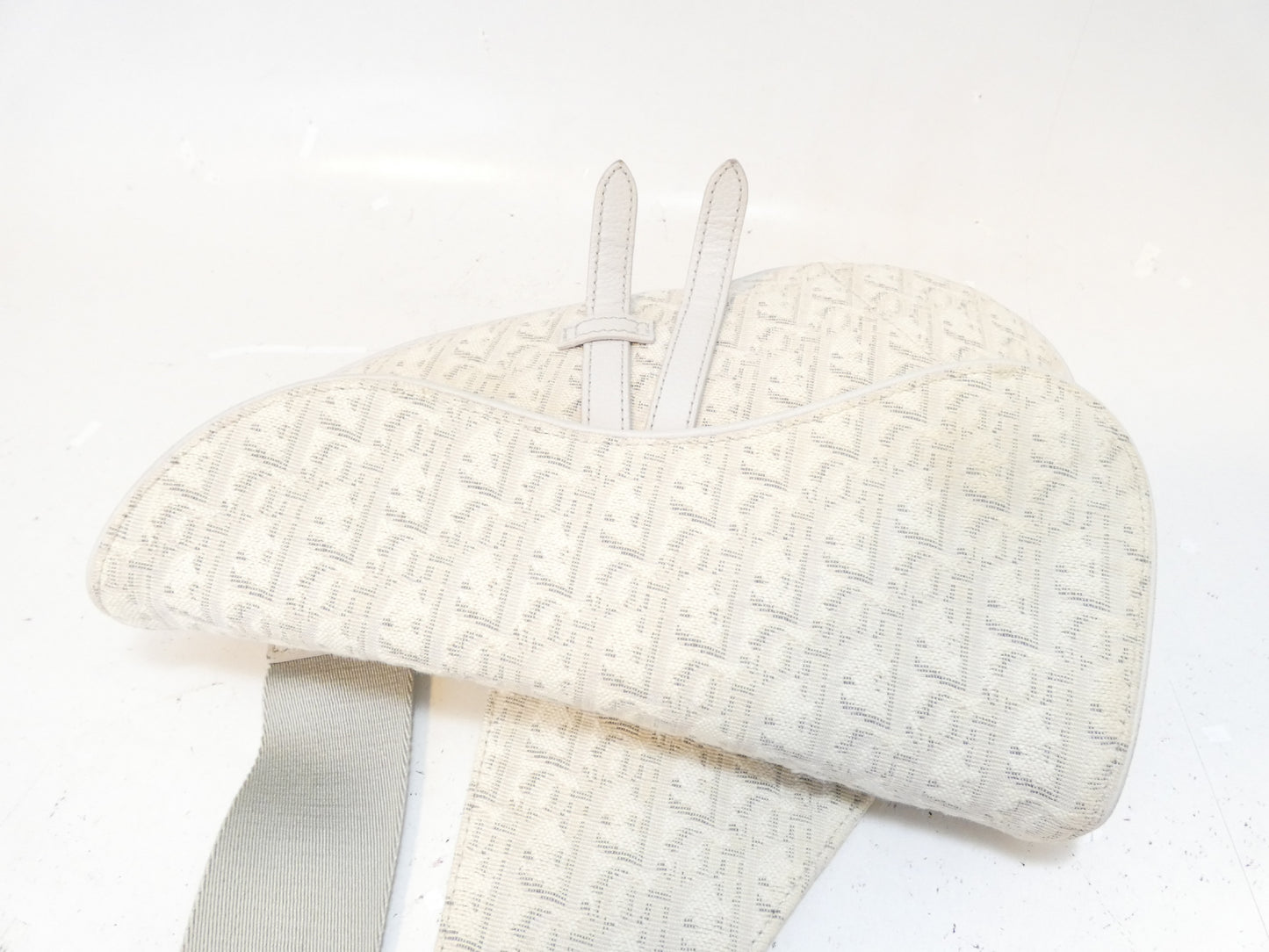 Dior Saddle Bag Trotter Canvas Messenger Shoulder Bag