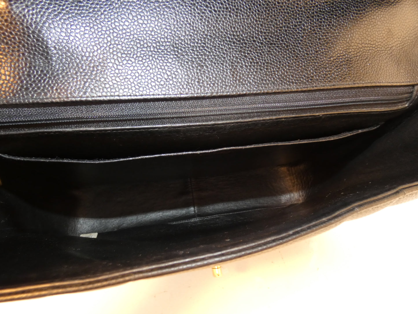CHANEL Mademoiselle Caviar Skin Turnlock Coco Black Top Handle Handbag