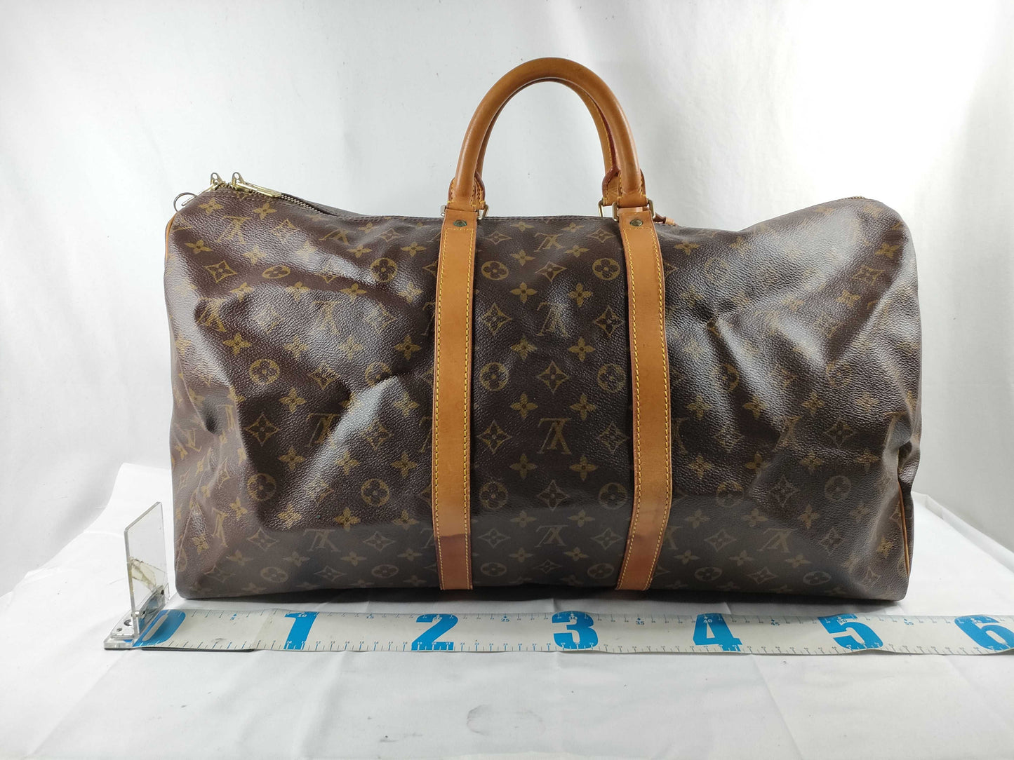 LOUIS VUITTON Monogram LV Keepall 60 Boston Bag