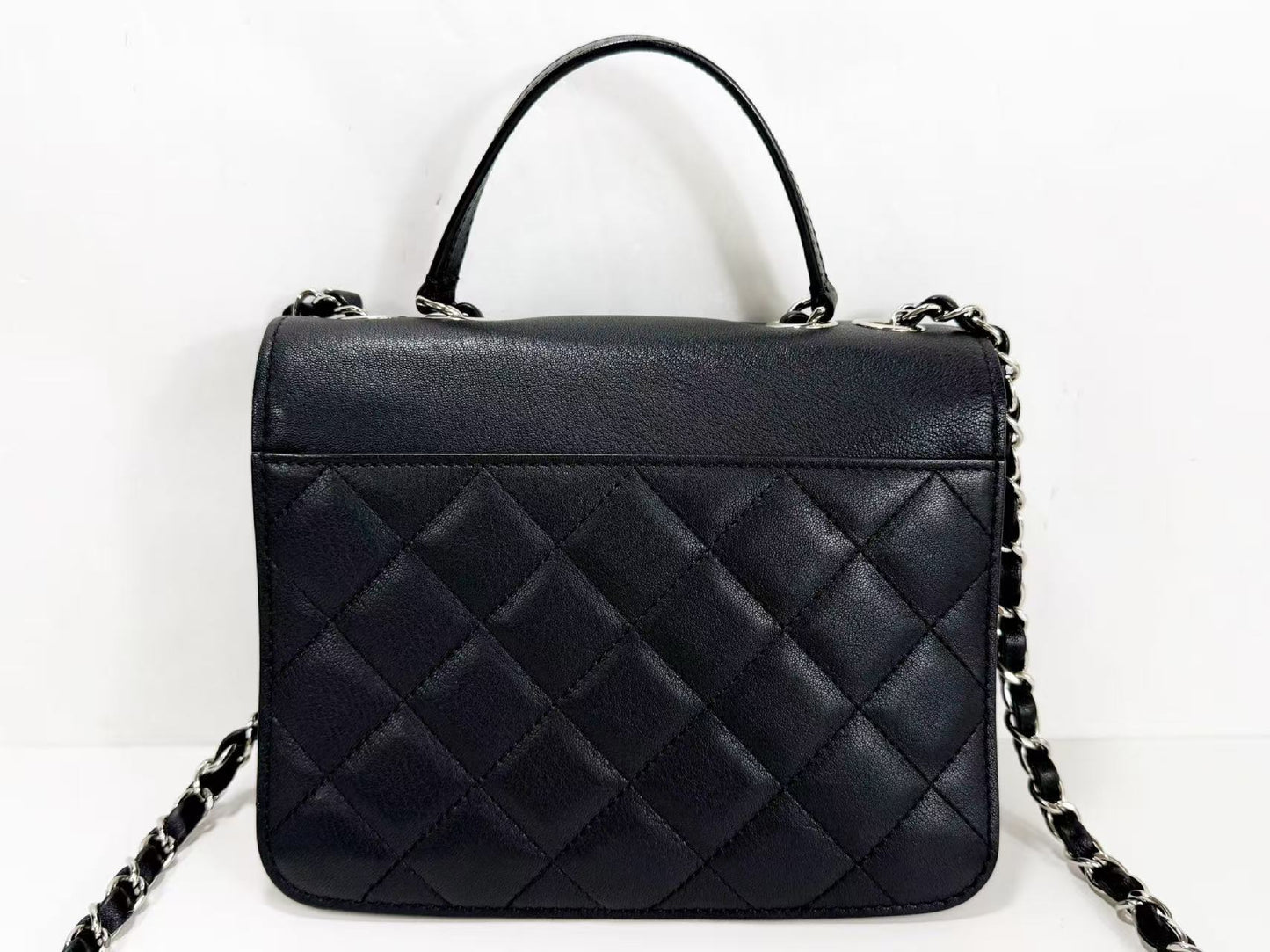 CHANEL Black Matelasse Half Coco Shoulder Bag, W20cm, Approx. 25 Series, Silver Hardware, Dust Bag and Sticker Included, 25363846