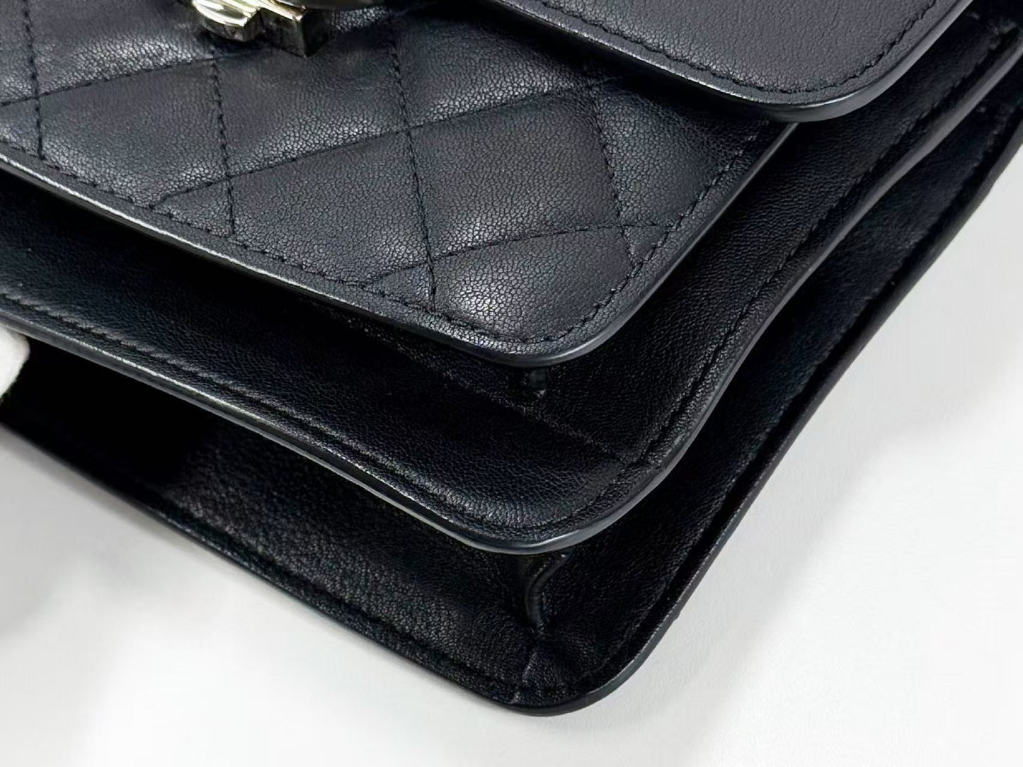 CHANEL Black Matelasse Half Coco Shoulder Bag, W20cm, Approx. 25 Series, Silver Hardware, Dust Bag and Sticker Included, 25363846