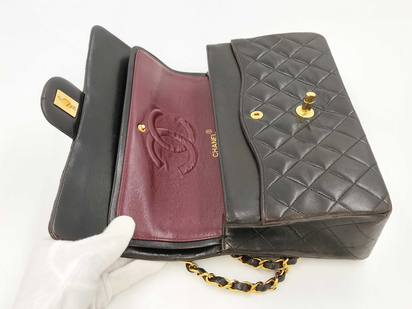 CHANEL Matelasse Double Flap 25 Shoulder Bag
