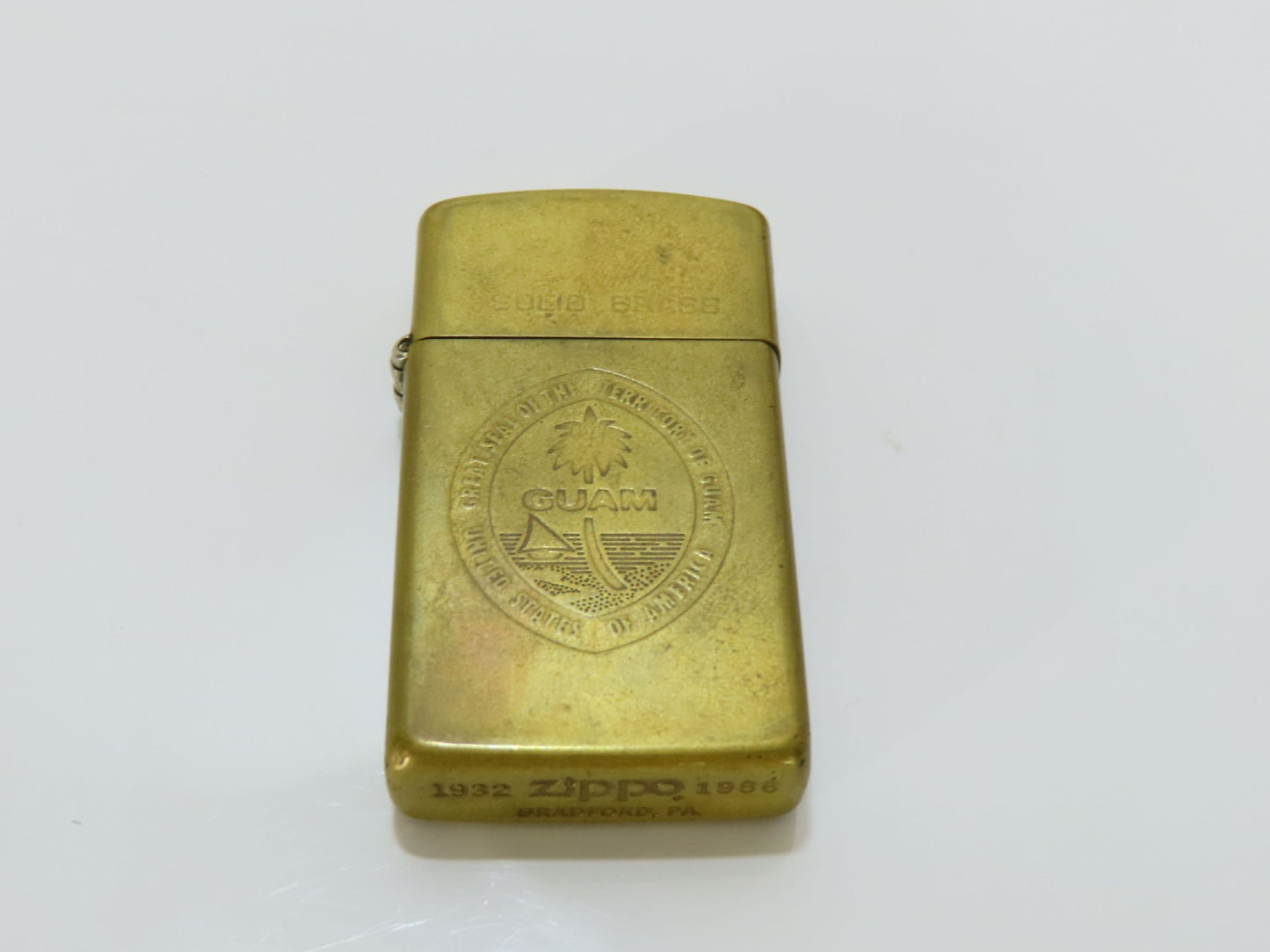 ZIPPO ZippoSOLIO BRASS GUAM 1932-1986 Lighter