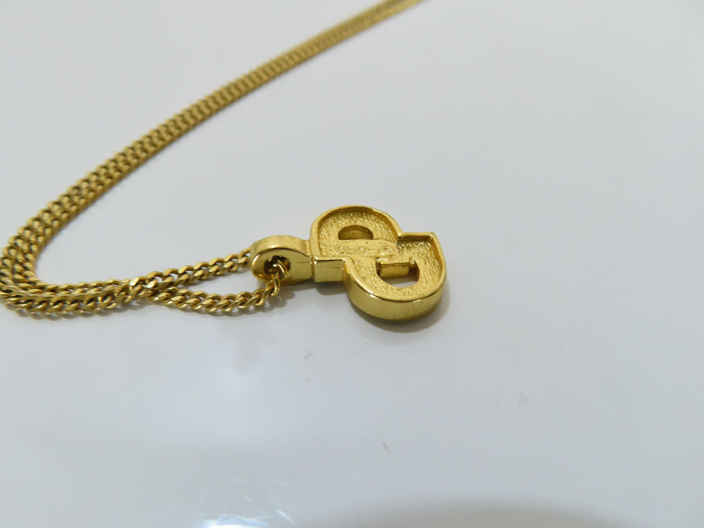 Christian Dior DIOR logo necklace necklace