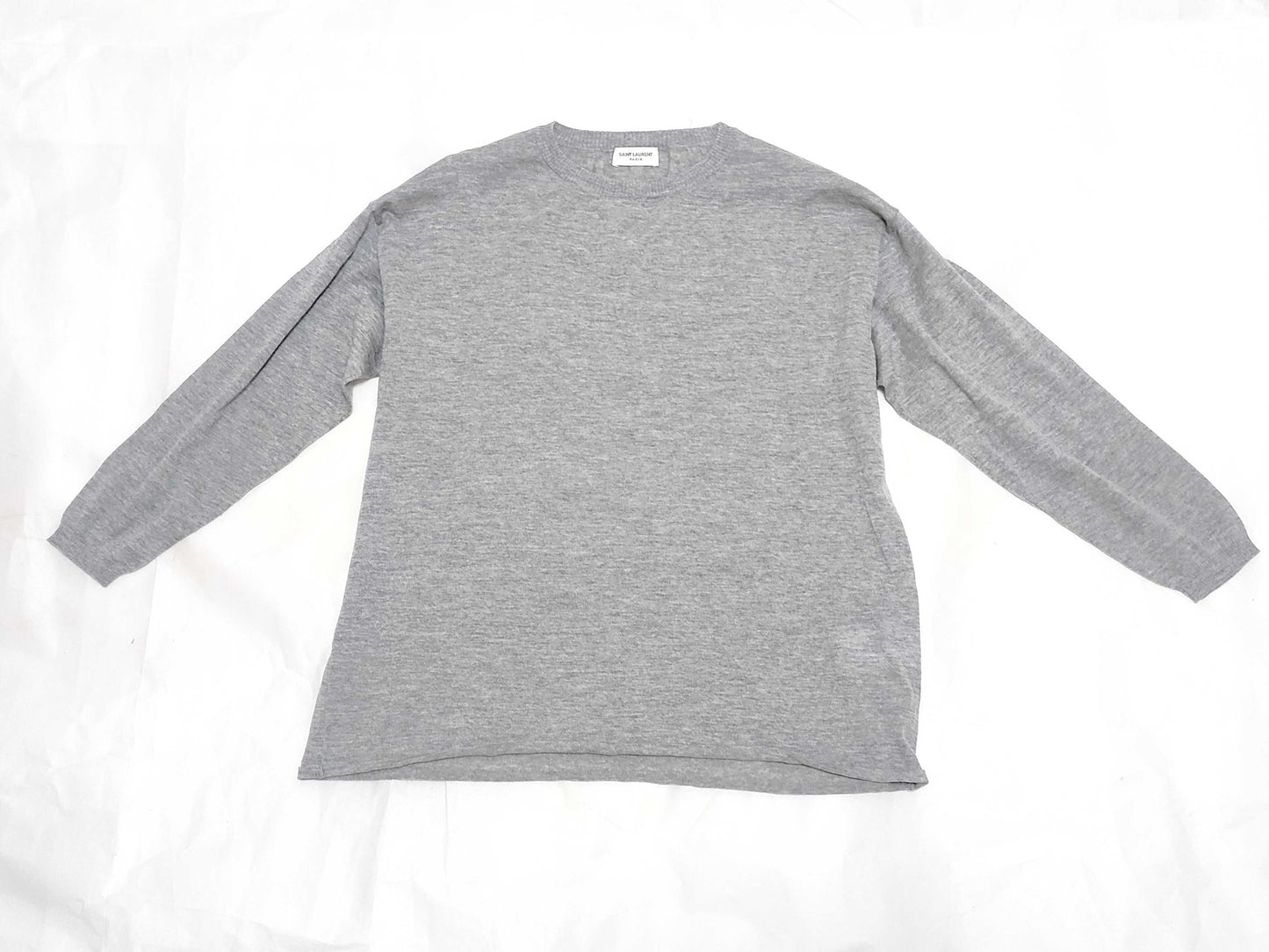 SAINT LAURENT 6717 Saint Laurent Long Sleeve Knit Sweater Top