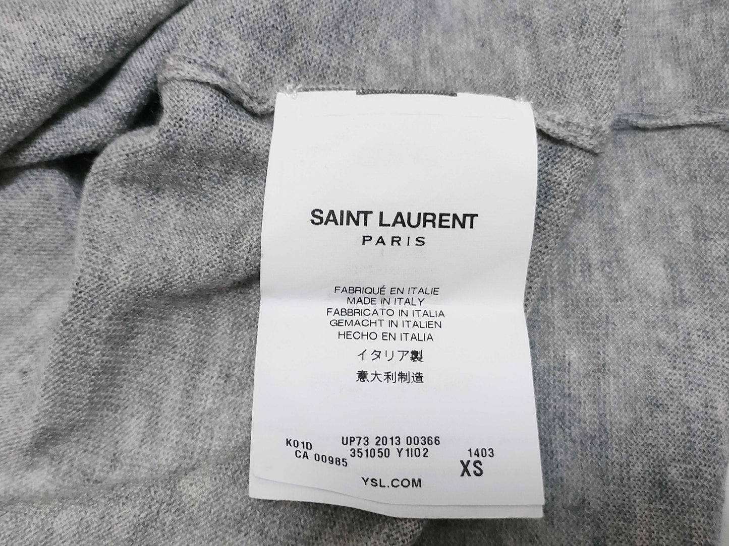 SAINT LAURENT 6717 Saint Laurent Long Sleeve Knit Sweater Top