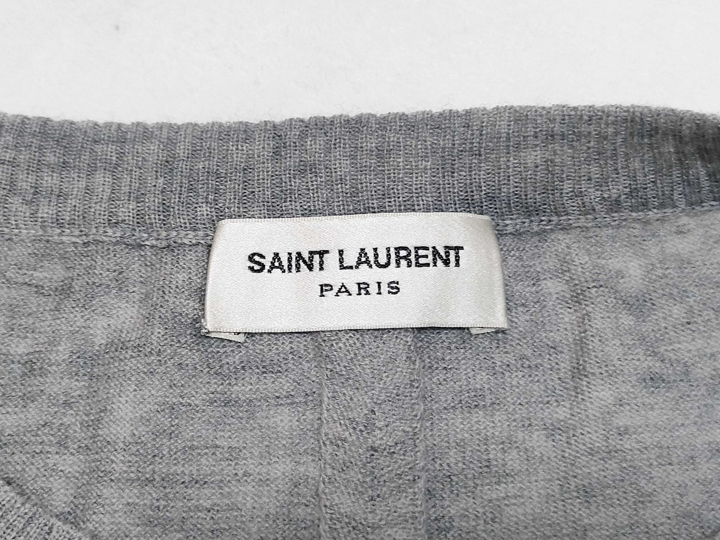 SAINT LAURENT 6717 Saint Laurent Long Sleeve Knit Sweater Top