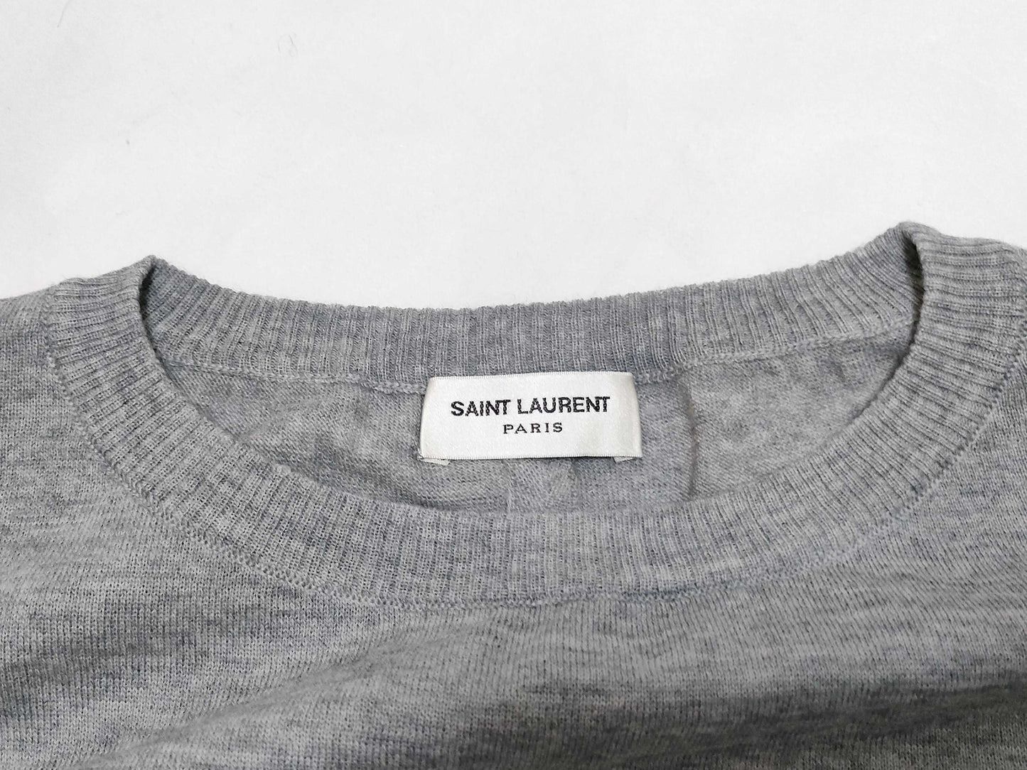 SAINT LAURENT 6717 Saint Laurent Long Sleeve Knit Sweater Top