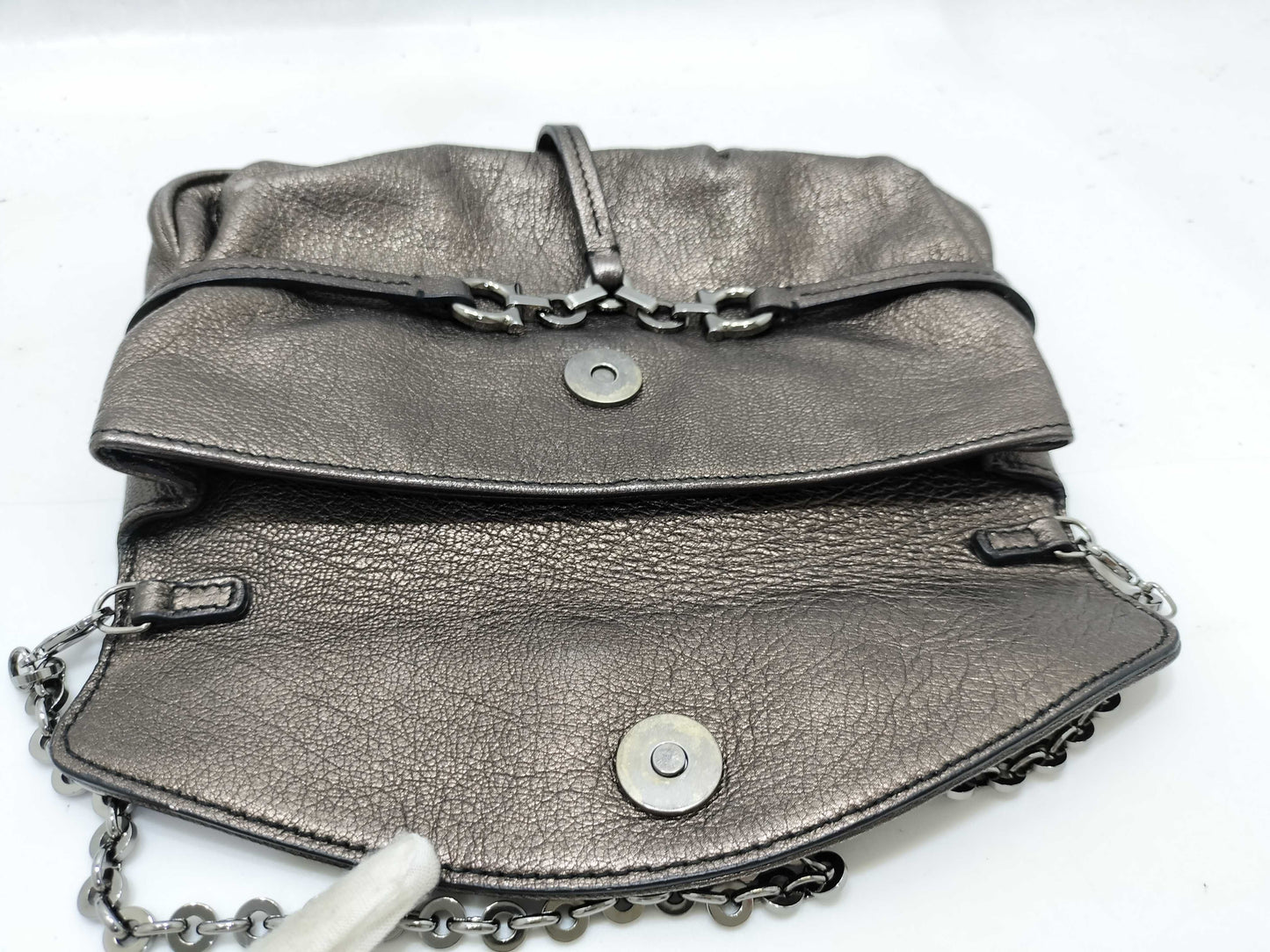 Salvatore Ferragamo Gancini 6864 Accessory Pouch Gancini Clutch Bag