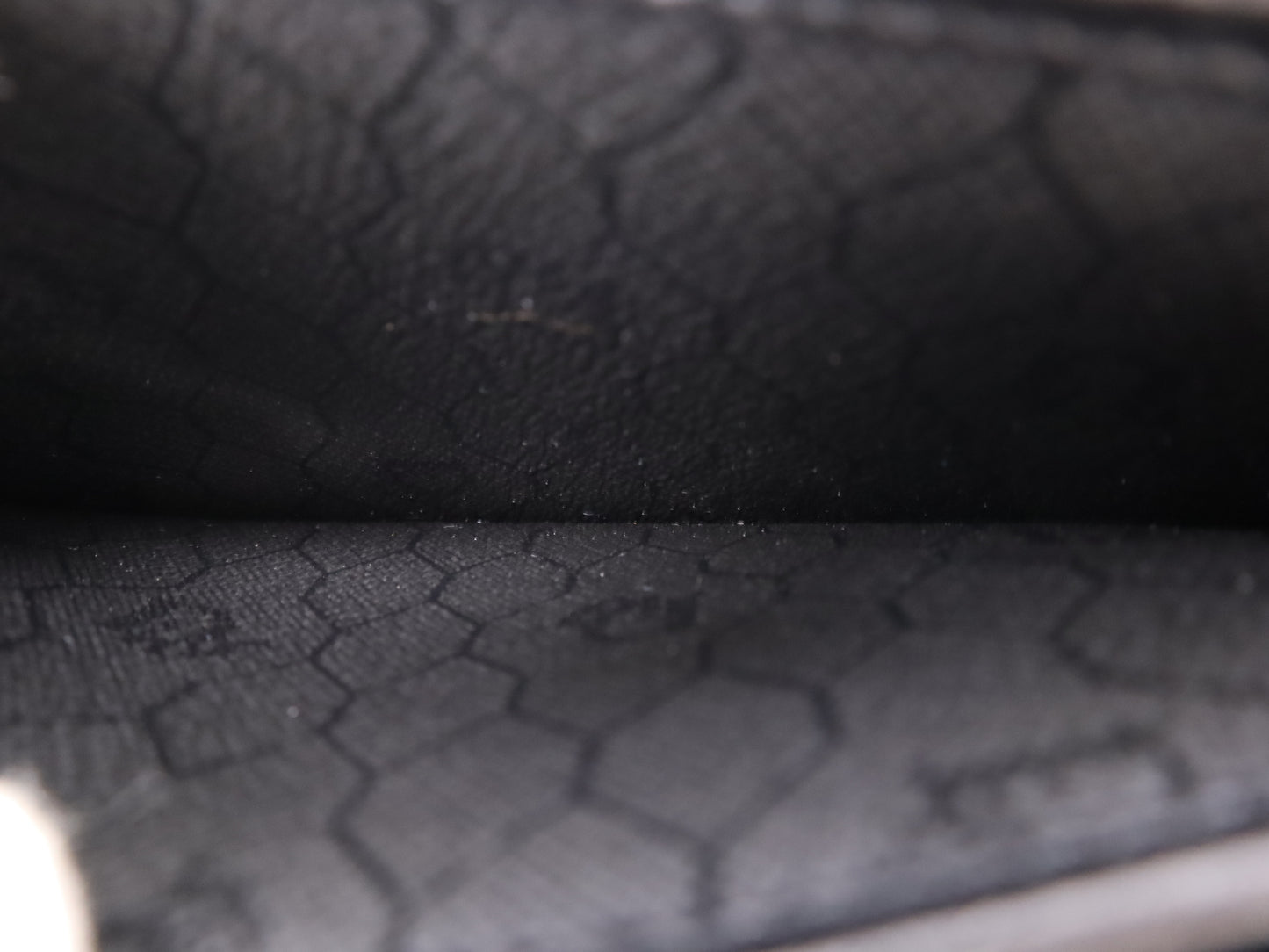 Dior Leather Honeycomb Pattern Chain Shoulder Bag Black Shoulder Bag