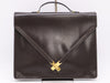 HERMES Leather Kelly Cross Briefcase, Brown, K Stamp, 1981, Business Bag