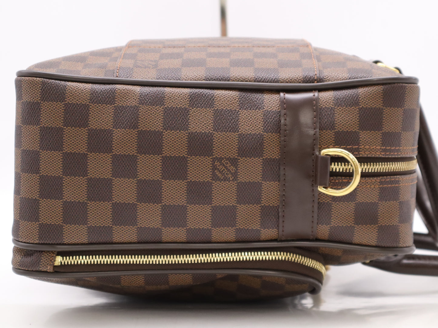 LOUIS VUITTON Damier N23252 Damier Curl Business Bag with Name Tag and Charm