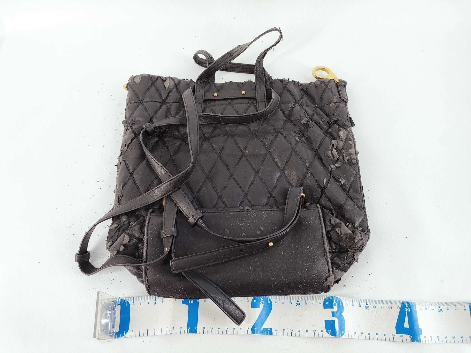 GIVENCHY 2-way black leather shoulder bag