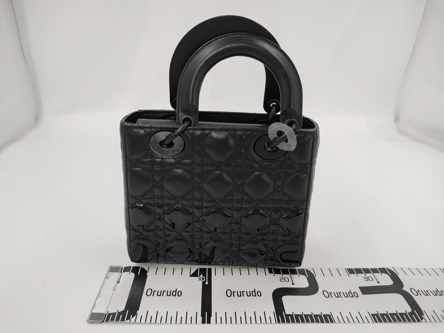 Dior Christian Dior Lady Dior Cannage Black Hardware 2-Way Handbag Shoulder Bag Leather Black Handbag