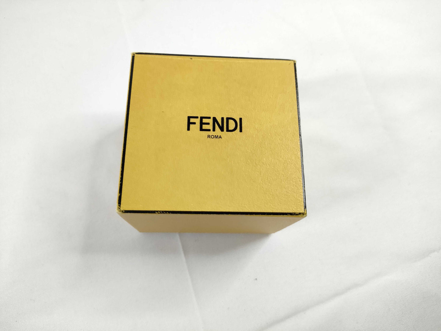FENDI Baguette Ring Silver Box Ring