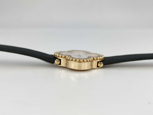 Van Cleef & Arpels Alhambra HH124039 136574 Quartz Shell Dial 18K Gold Women's Watch