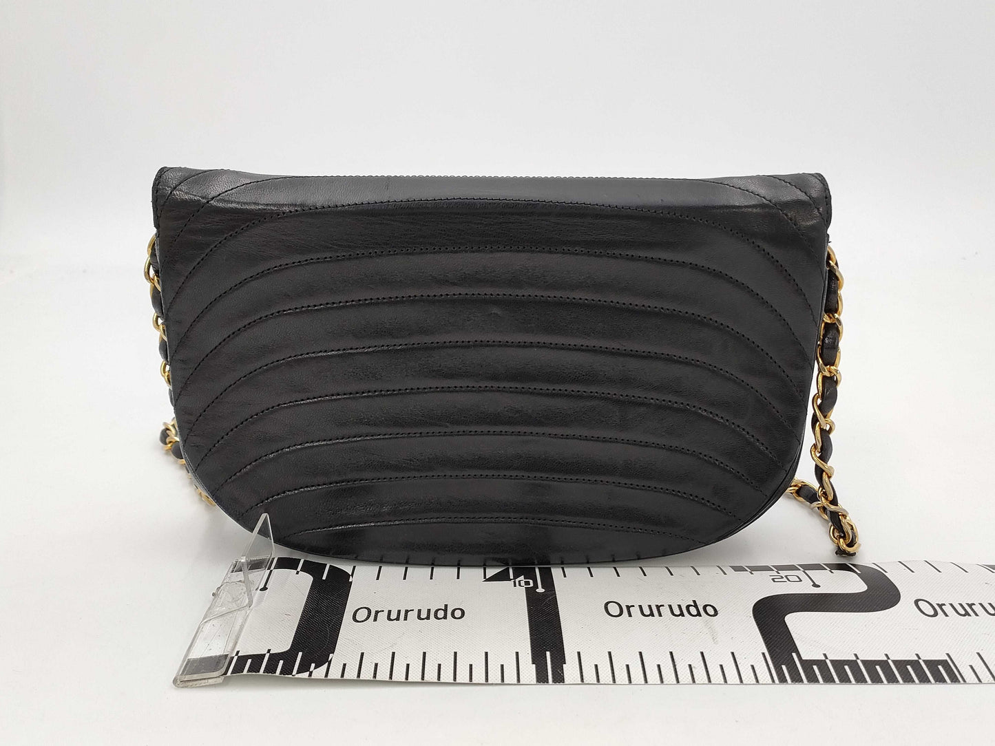 CHANEL Lambskin Half Moon Chain Bag, 0 Series, Shoulder Bag