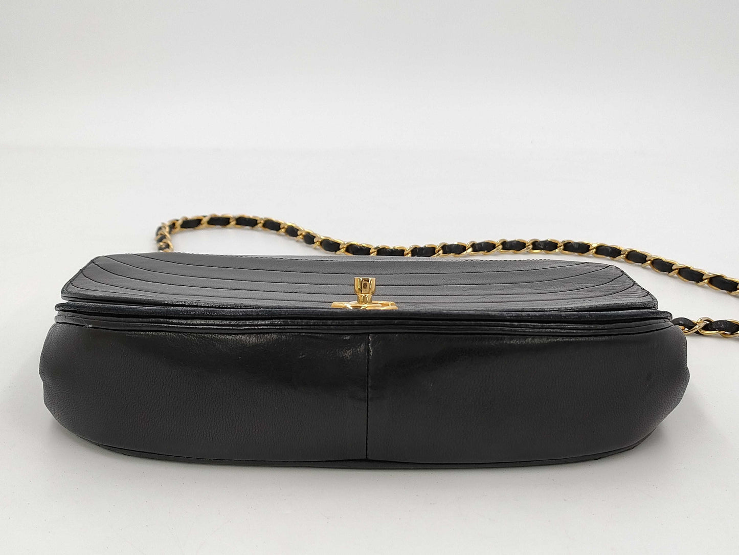 CHANEL Lambskin Half Moon Chain Bag, 0 Series, Shoulder Bag