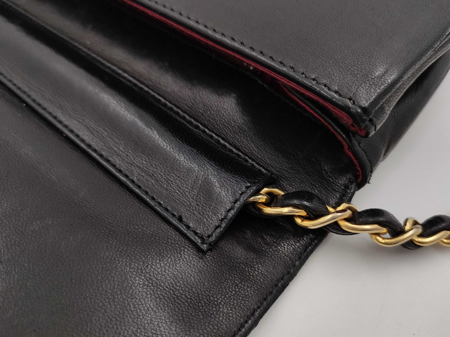 CHANEL Lambskin Half Moon Chain Bag, 0 Series, Shoulder Bag