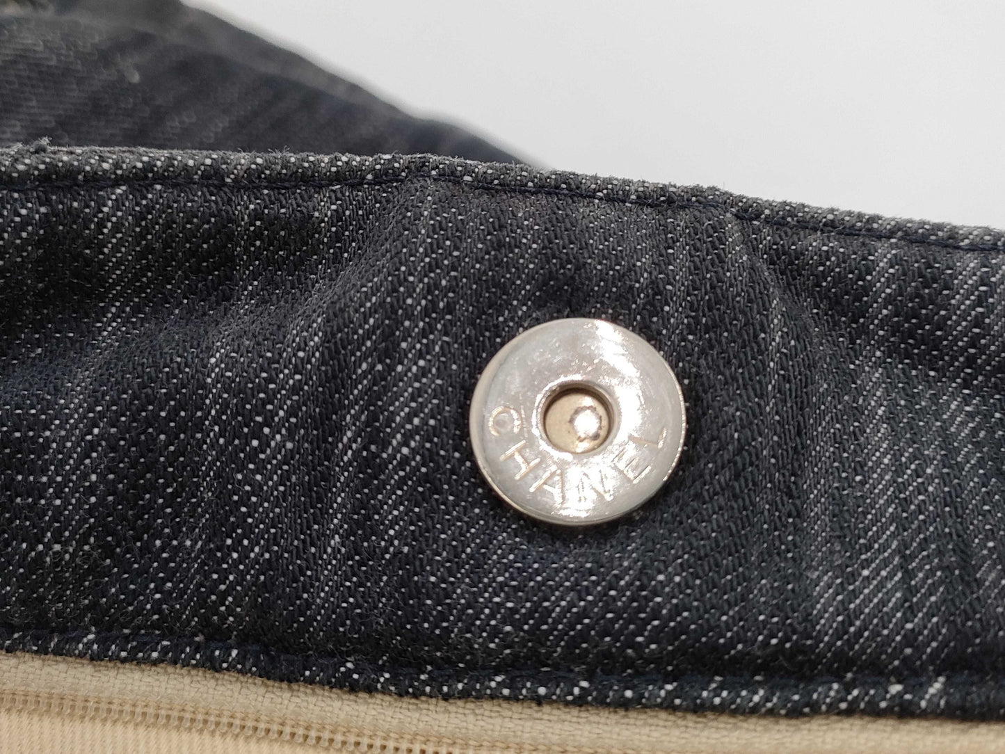 CHANEL Chanel denim shoulder bag tote bag